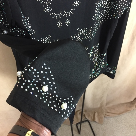 Pearl & Embellished Body Suit 2X - Picture 11 of 16